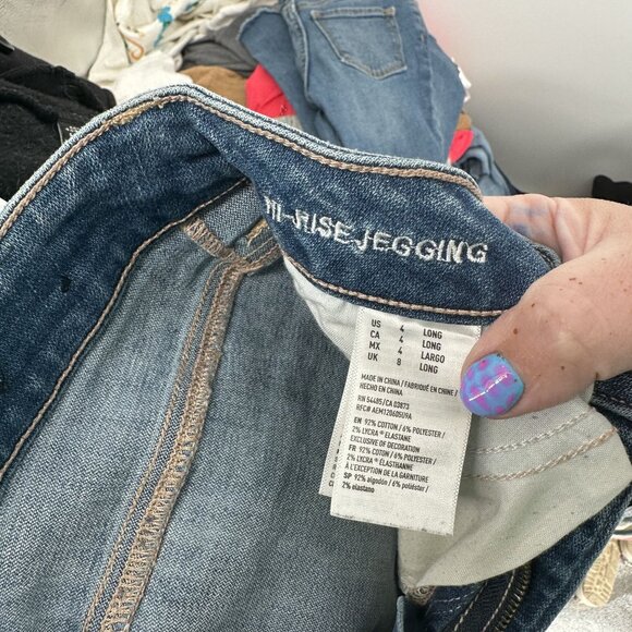 American Eagle Women's‎ High Rise Jegging Size 4 Long - Picture 4 of 6